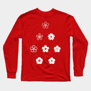 Sakura Christmas Tree Long Sleeve T-Shirt